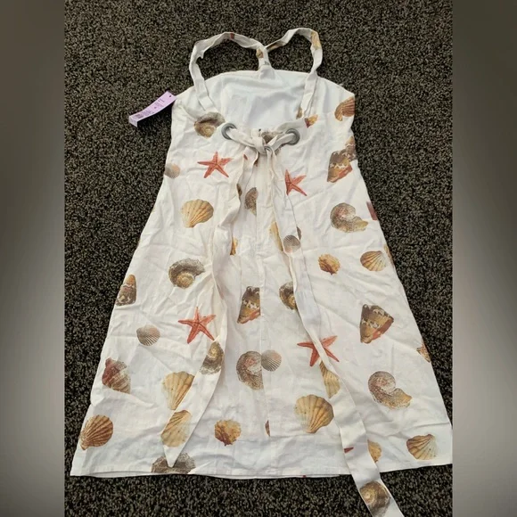 Wild fable Cream Seashell Print Dress size XS NWT - Picture 5 of 9